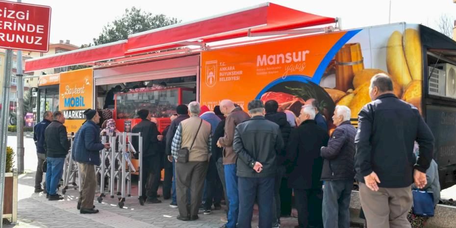 Başkent Mobil Market İle Et Satışı İlçe İlçe Devam Ediyor