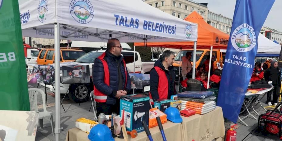 Kayseri Talas'ta depreme karşı farkındalık zamanı