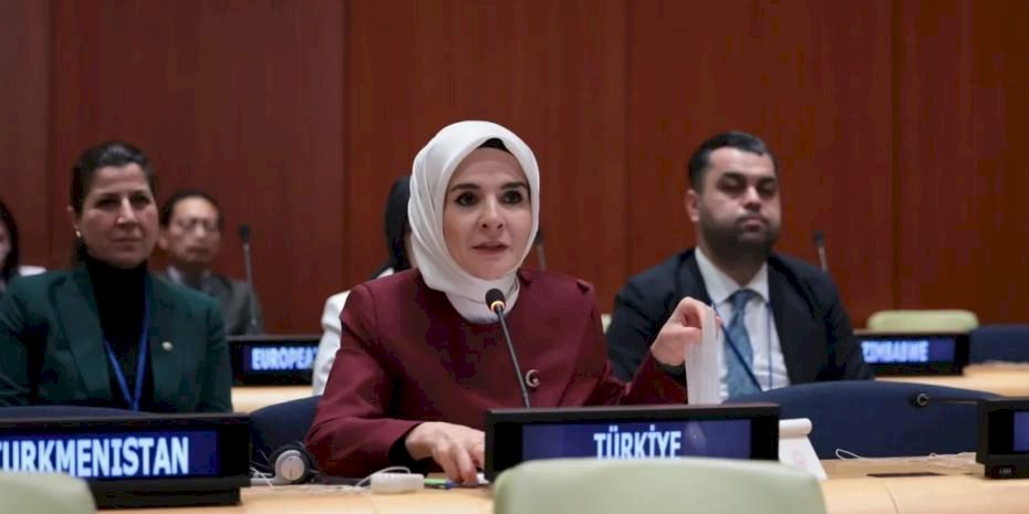 Bakan Göktaş BM'de konuştu: Kadınlar ve çocuklar için derin endişe duyuyoruz