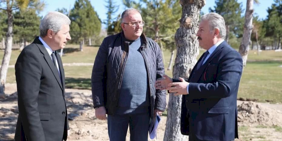 Kayseri Melikgazi'den Gesi Mesire Alanı'nda köklü mesai