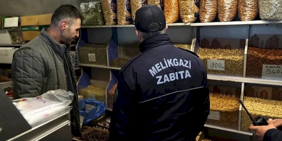 Kayseri Melikgazi zabıtasından bayram öncesi sıkı denetim