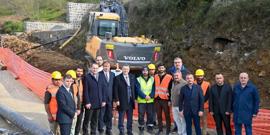 Trabzon Akçaabat’ta içme suyu altyapısı güçleniyor