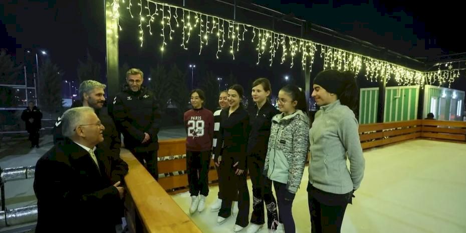 Kayseri'ye açık hava buz pateni pisti geliyor