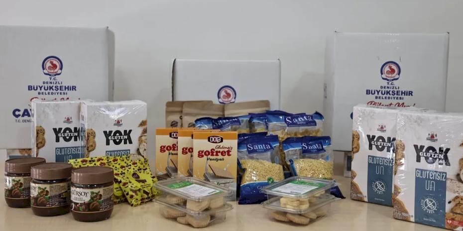 Denizli Büyükşehir’in Glütensiz Gıda Paketleri Sahiplerine Ulaştı