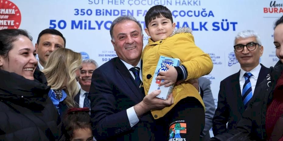 İstanbul'un çocuklarına 50 milyon litre süt ulaştırıldı