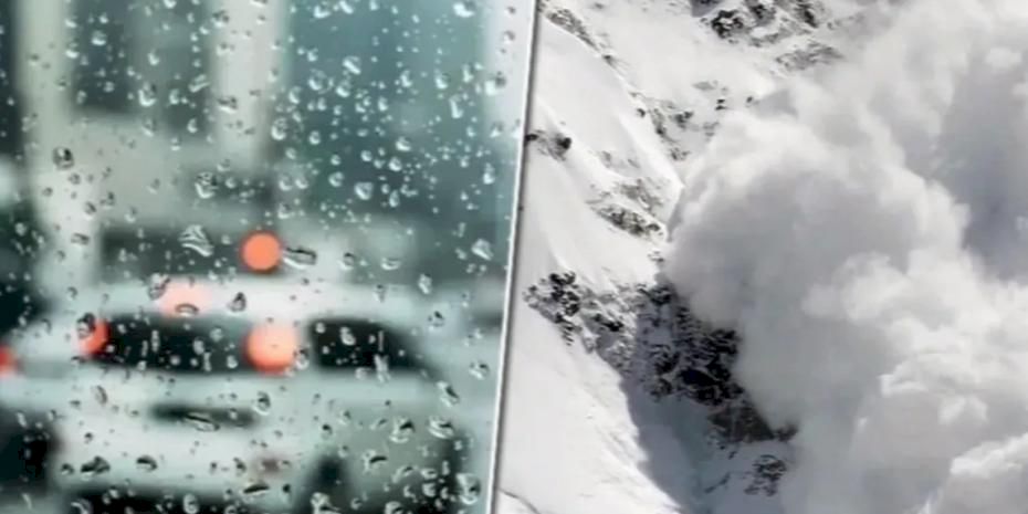 Meteoroloji’den yağış ve çığ uyarısı