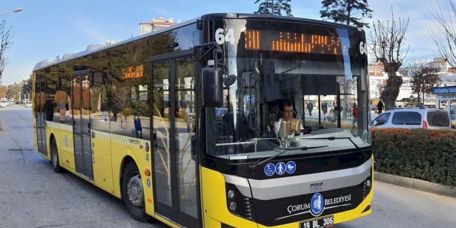 Çorum’da bayramda toplu taşıma ücretsiz