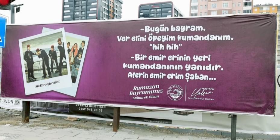 Kayseri Talas'tan Yeşilçam konseptli görsel