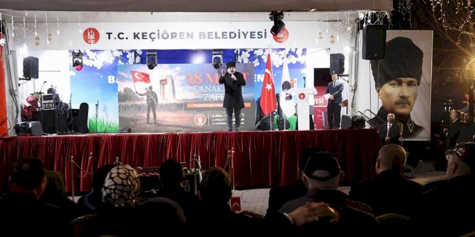 Ankara Keçiören’de Çanakkale Zaferi’nin yıl dönümünde şehitler anıldı