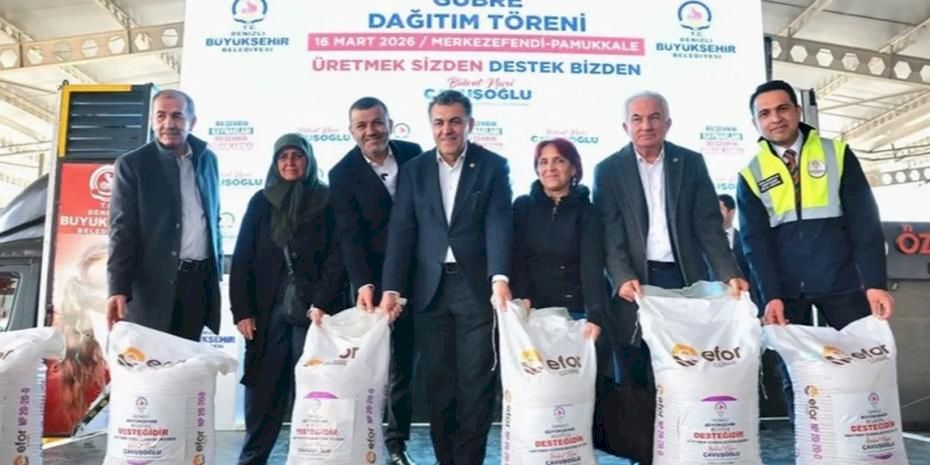 Denizli’de üreticiye 2 milyon kiloluk gübre desteği