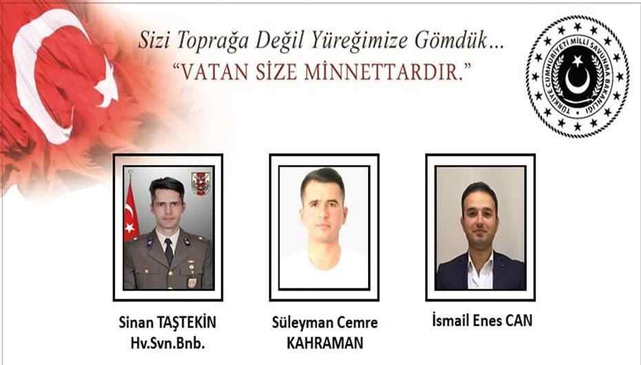 Cumhurbaşkanı Erdoğan’dan helikopter kazasındaki şehitlere taziye mesajı