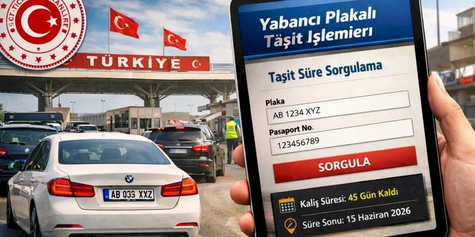 Yabancı plakalı araçlara yeni sistem: Süre aşımı sorunu bitiyor
