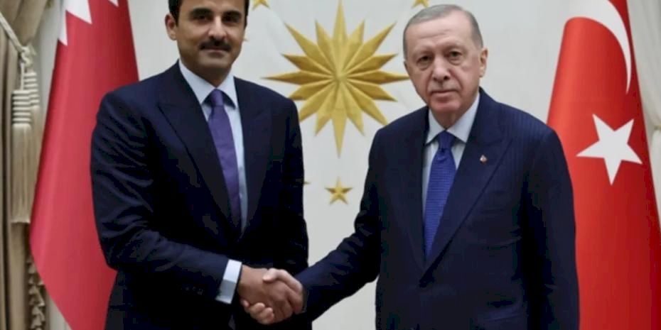 Cumhurbaşkanı Erdoğan ile Katar Emiri Al Sani ile görüştü
