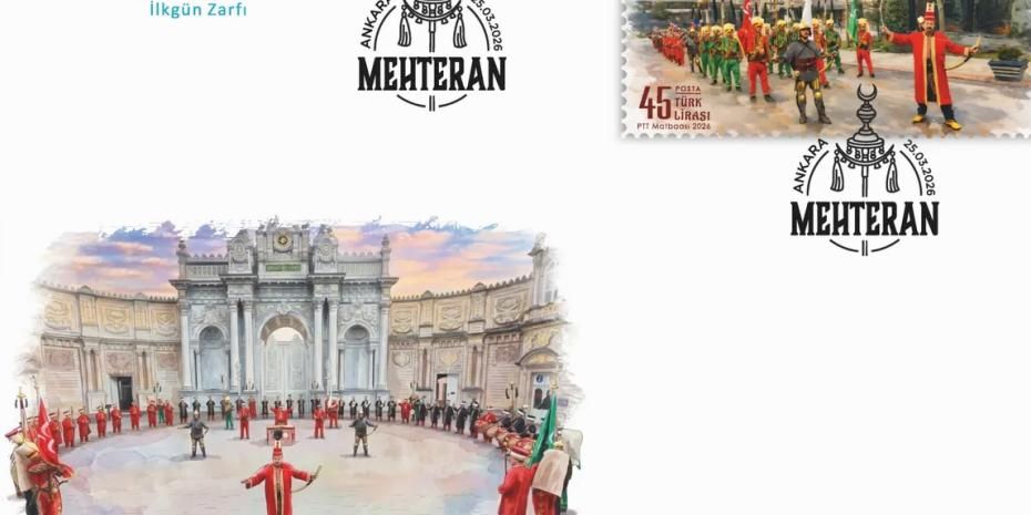 PTT'den 'mehteran' temalı ilkgün zarfı