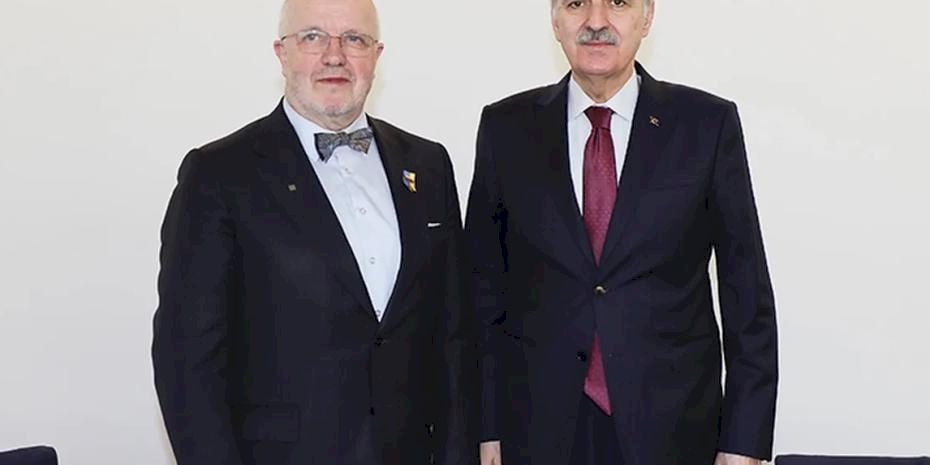 Numan Kurtulmuş, Litvanyalı mevkidaşıyla Zagreb'te görüştü