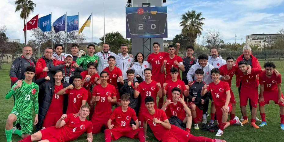 U16 Milliler hazırlıkta Ukrayna’yı 2-0 yendi