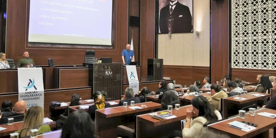 Ankara Keçiören'de belediye personeline sağlık bilinçlendirmesi