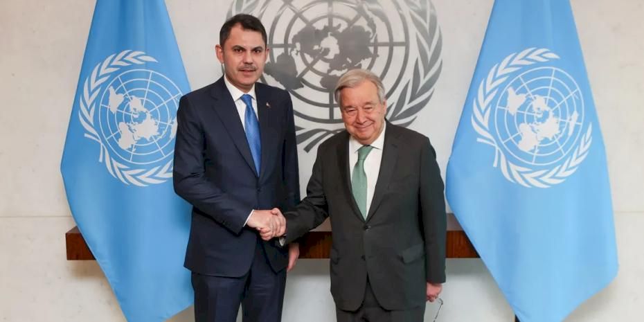 Bakan Kurum'dan BM temsilcileriyle ikili görüşme