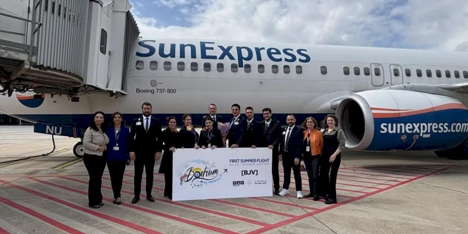 Milas-Bodrum Havalimanı Sezonun İlk Dış Hat Uçuşunu Karşıladı