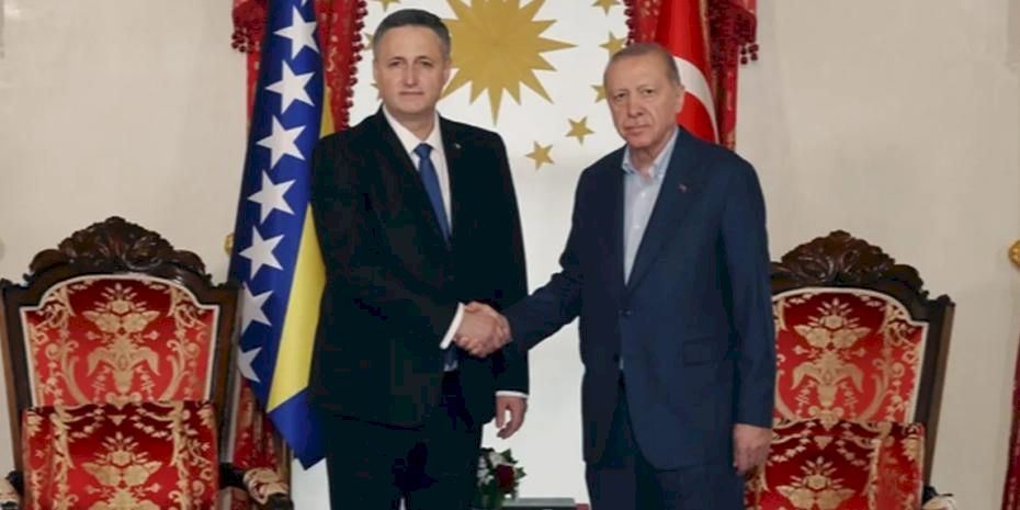 Erdoğan, Beçiroviç'i Dolmabahçe'de ağırladı