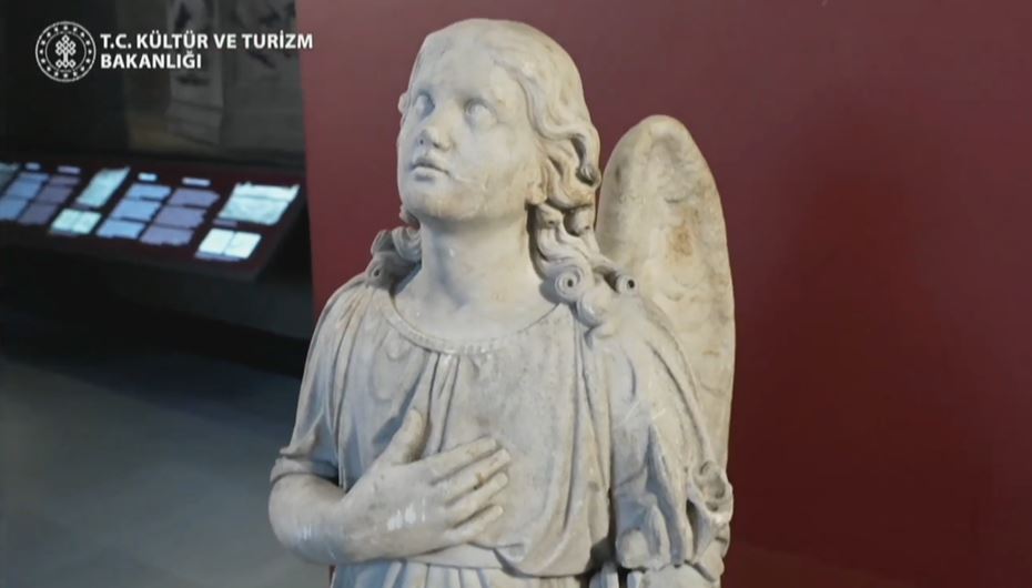 22 yıl sonra gelen iade... “Melek Heykeli” yerine döndü