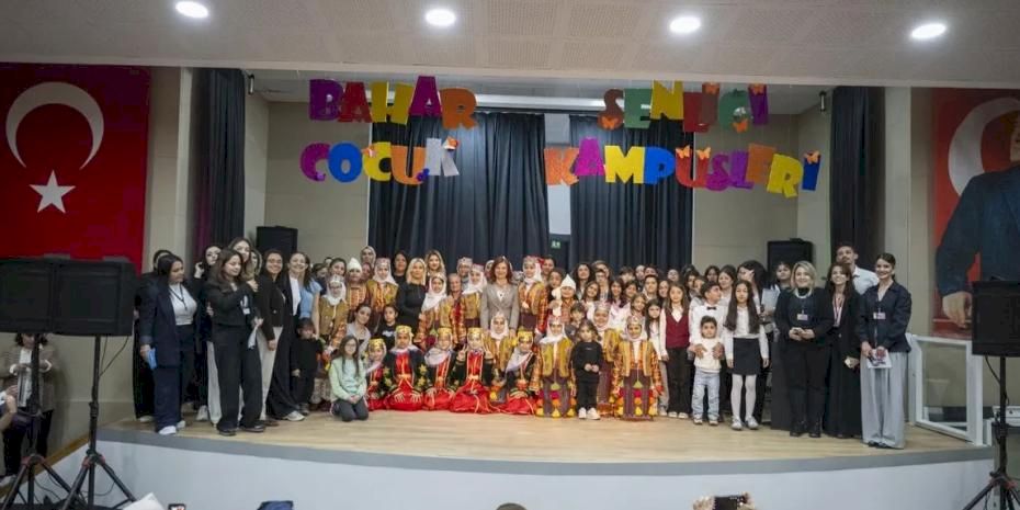 Mersin’de çocuk kampüslerinde bahar coşkusu