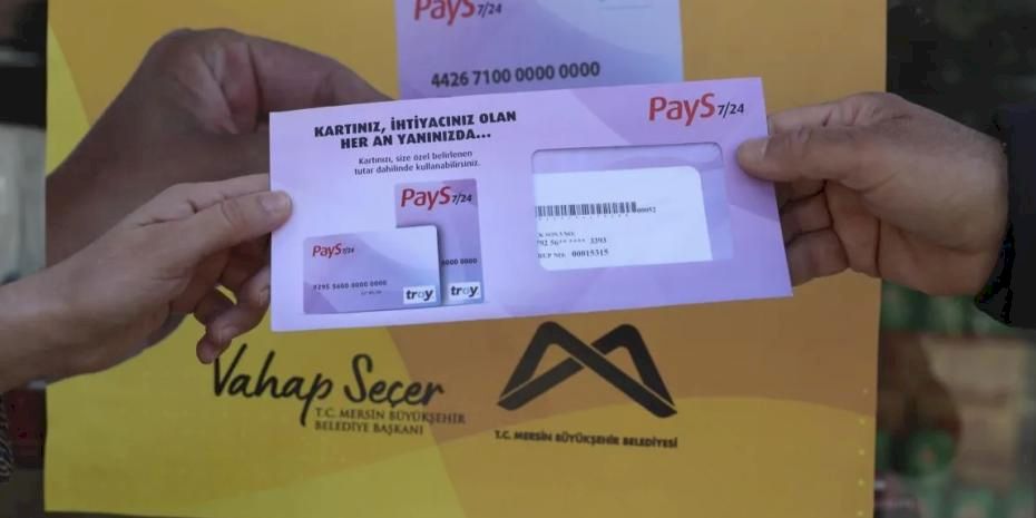 Mersin’de Halk Kart ile hem yurttaşa hem esnafa destek