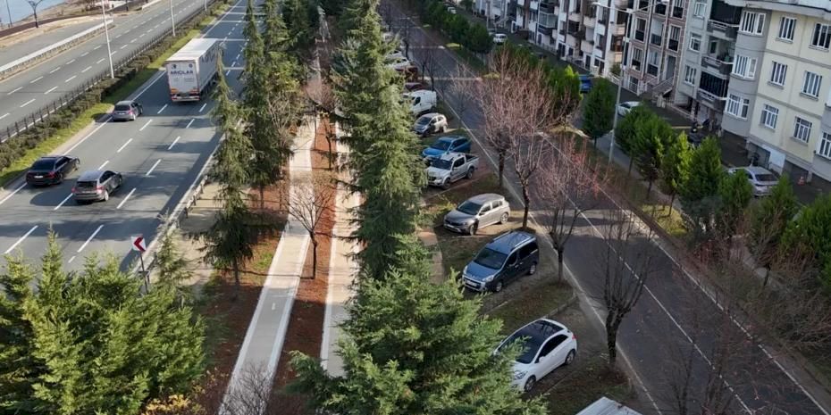 Trabzon'da Sürmene bisiklet yolu hizmete açıldı