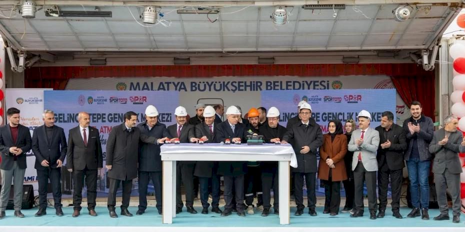 Malatya’da Gelinciktepe Gençlik Merkezi’nin temeli atıldı