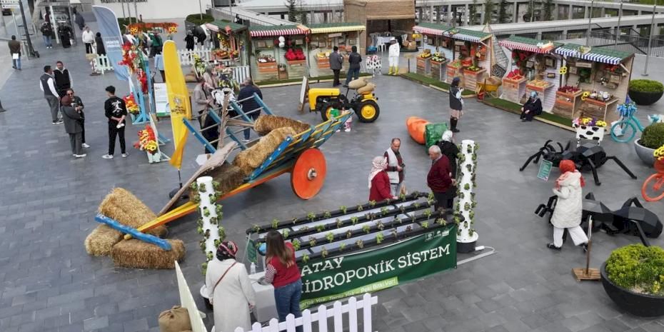 Konya'da tarım haftasına özel tasarımlar ilgi görüyor