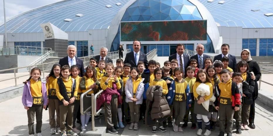 Konya protokolü Bilim Merkezi'nde buluştu