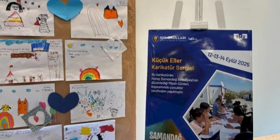 Çocukların çizgileri iki şehir arasında umut köprüsü kurdu