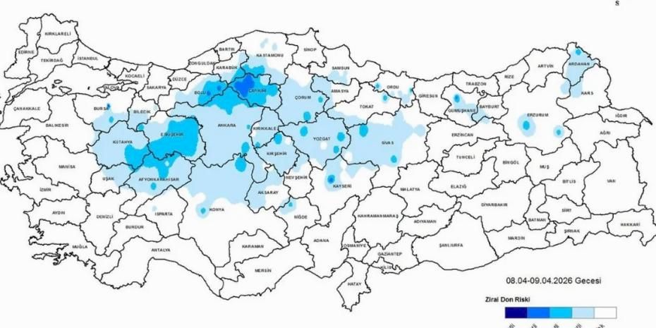 Tekirdağ’dan zirai don uyarısı!