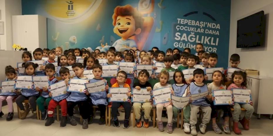 Eskişehir’de miniklere diş sağlığı eğitimi
