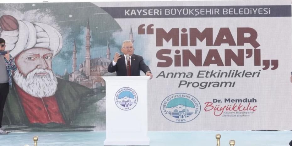 Kayseri Büyükşehir Mimar Sinan'ı unutmadı