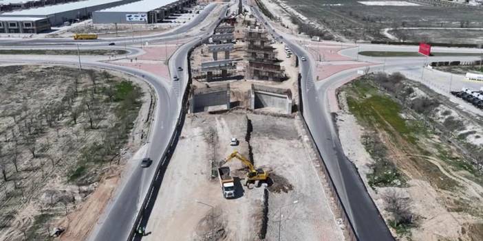 Konya’da TÜMOSAN Kavşağı’nda çalışmalar sürüyor