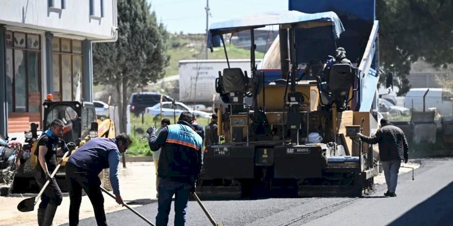 Manisa Ayakkabıcılar Sitesi'nde 2 bin tonluk serim