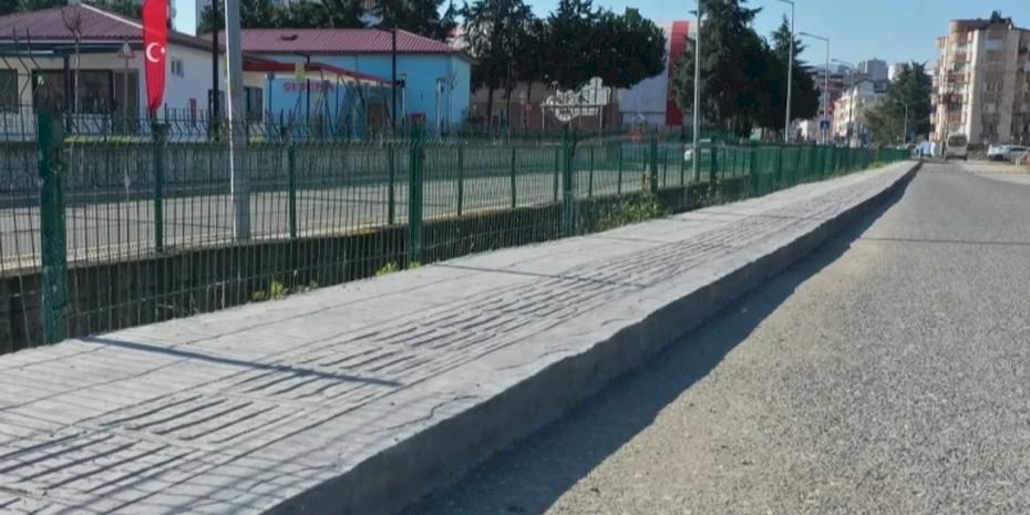 Ordu'da yaya güvenliği için kapsamlı kaldırım çalışması