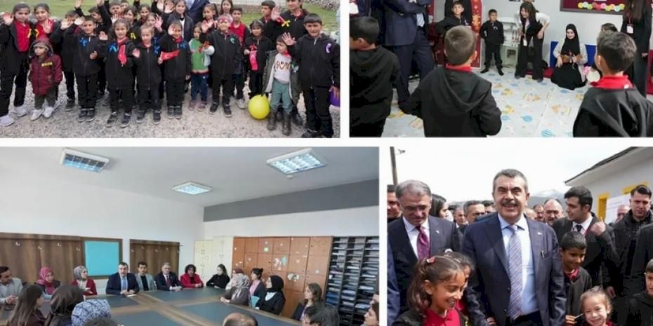 Bakan Tekin, Van'da ilkokul öğrencileriyle buluştu
