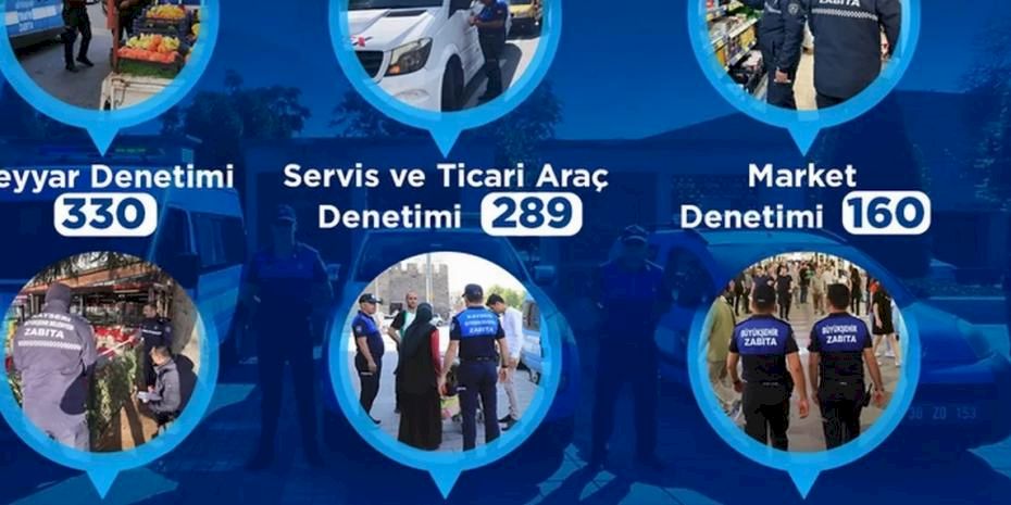 Kayseri zabıtasından yoğun mesai