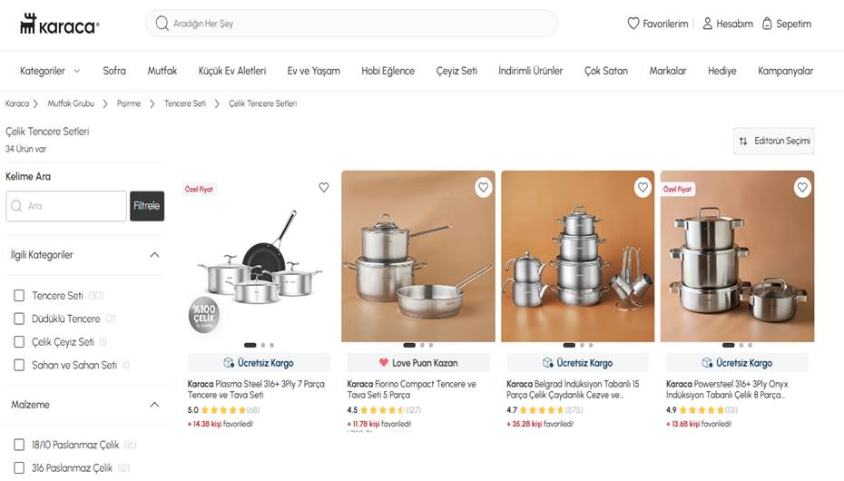 En Çok Tercih Edilen Tava Çeşitleri