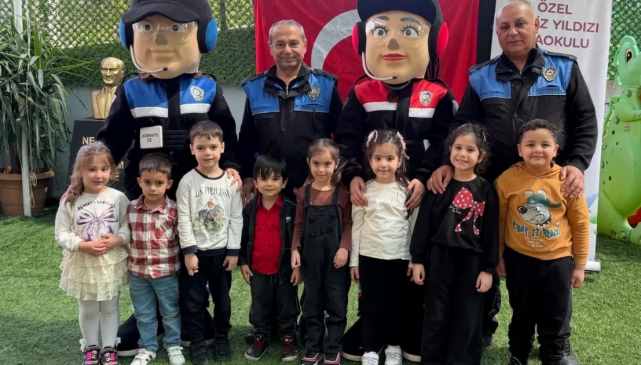 Osmaniye’de miniklere 'Poli' ile güvenlik eğitimi