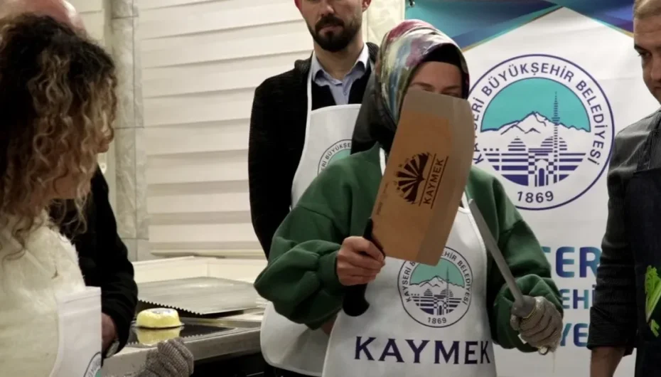 KAYMEK'ten pastırma doğrama kursu
