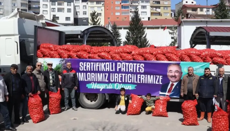 Ordu’da 6 ilçede 45 ton tohumluk patates dağıttı