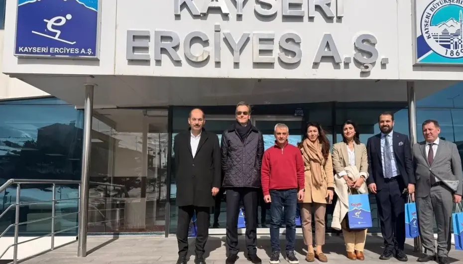 Belçika heyeti Erciyes'e hayran kaldı