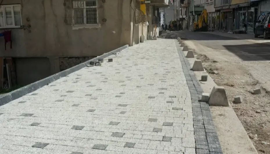 Ordu Kumru’ya modern kaldırım