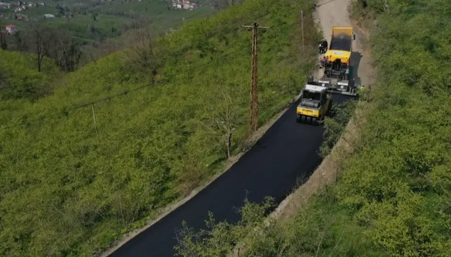 Ordu Altınordu’da grup yolu asfaltlanıyor