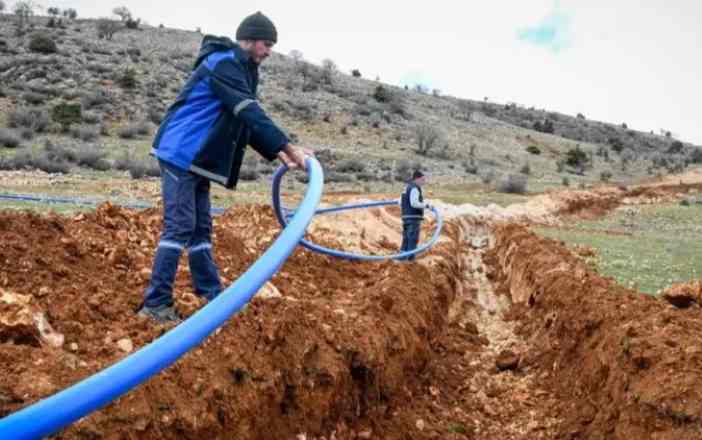 Malatya Arapgir'de yeni içme suyu hattı devrede