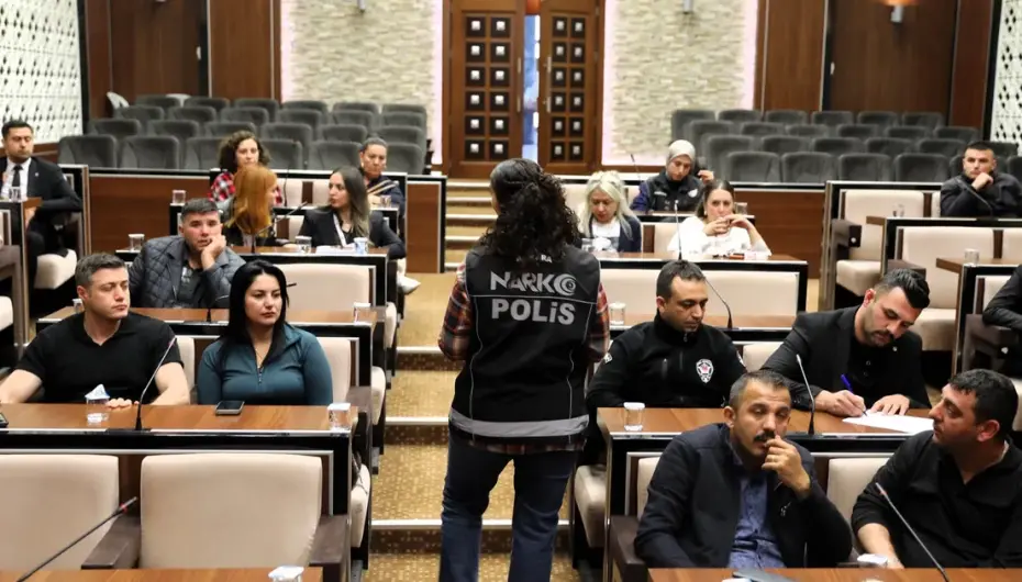 Ankara Keçiören'de özel güvenlik personeline 'Narko Kaan' eğitimi
