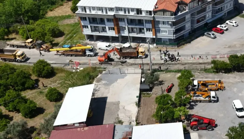 Muğla Dalaman'a doğal gaz için ilk kazma